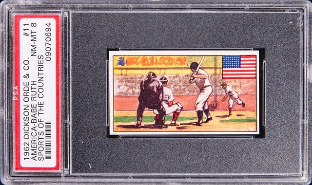 1962 Dickson Orde & Co. Sports of the Countries America Babe Ruth #11 card image