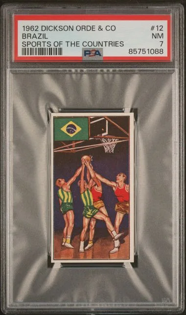 1962 Dickson Orde & Co. Sports of the Countries Brazil (Basketball) #12 card image