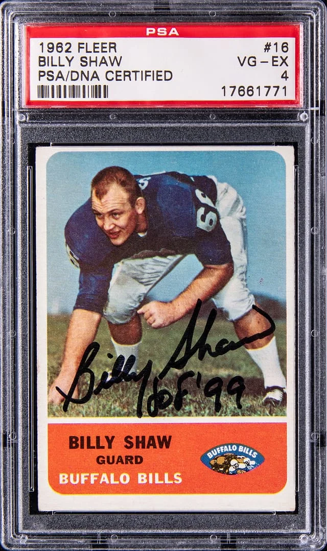 1962 Fleer Billy Shaw #16 card image