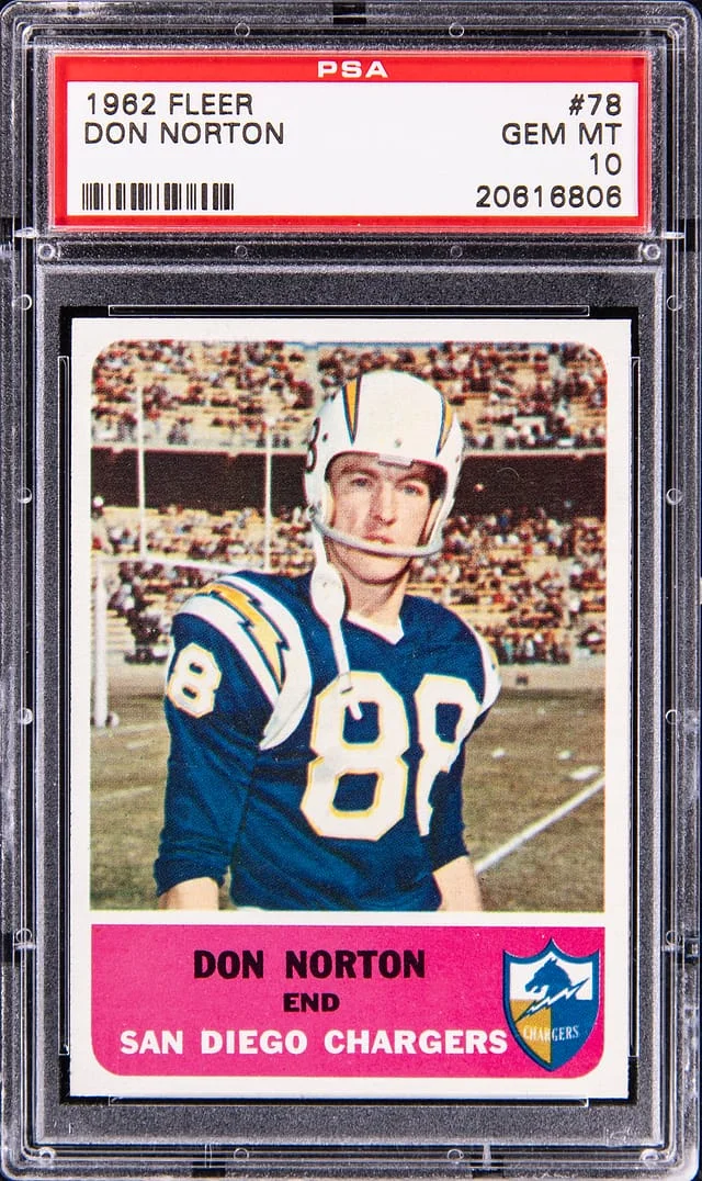1962 Fleer Don Norton #78 card image