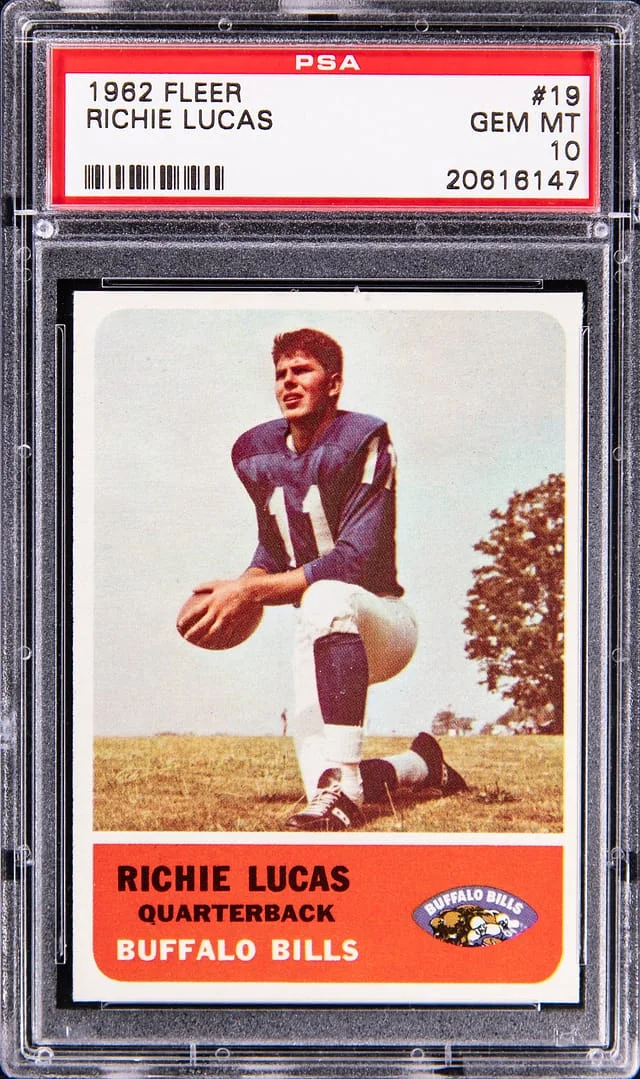 1962 Fleer Richie Lucas #19 card image