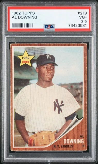 1962 Topps Al Downing #219 card image