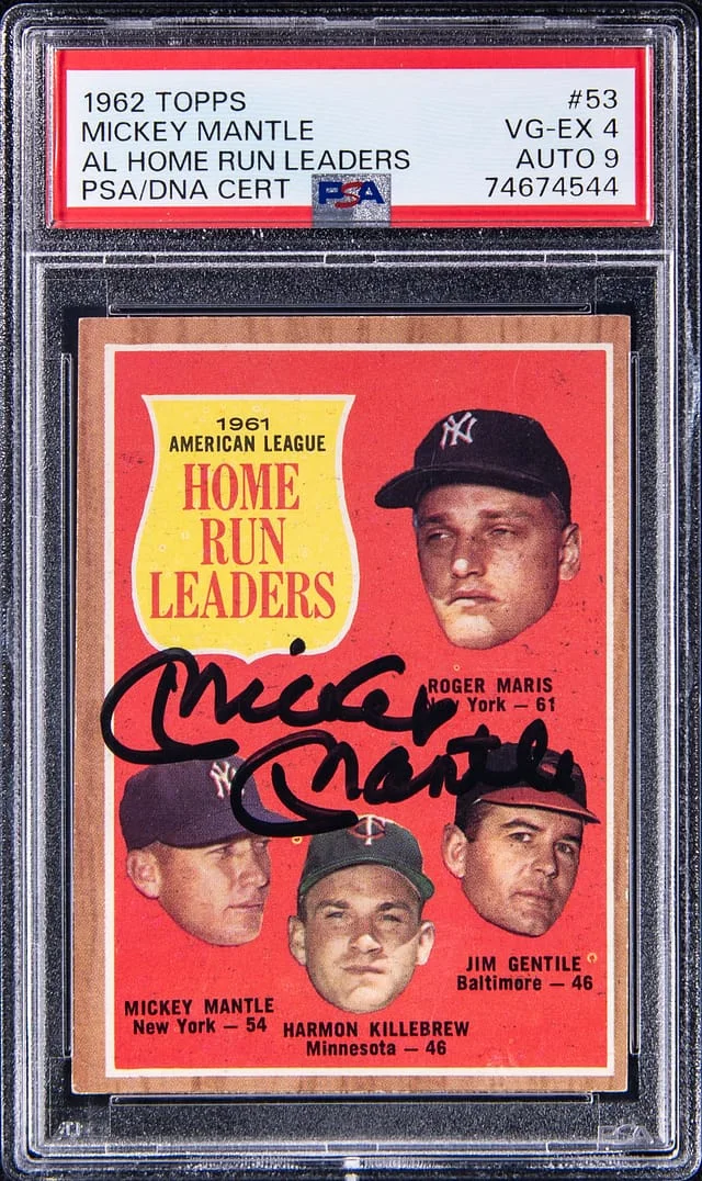1962 Topps A.L. HR Leaders #53 card image