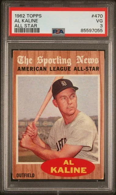 1962 Topps AL Kaline All Star #470 card image
