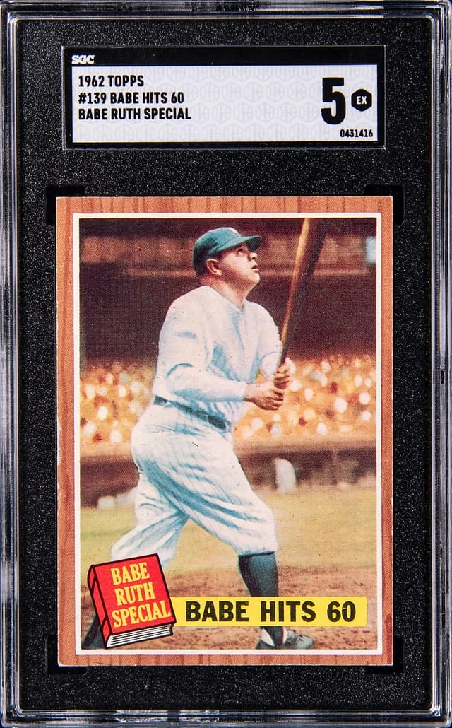 1962 Topps Babe Hits 60 #139 card image