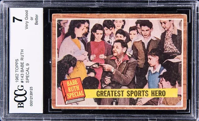 1962 Topps Babe Ruth Special 9 #143 card image