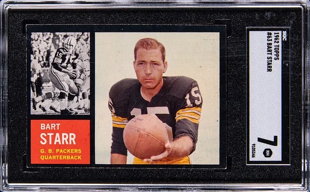 1962 Topps Bart Starr #63 card image