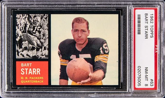 1962 Topps Bart Starr SP #63 card image