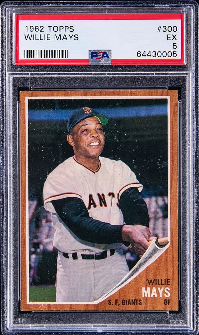 1962 Topps Baseball Willie Mays #300 card image