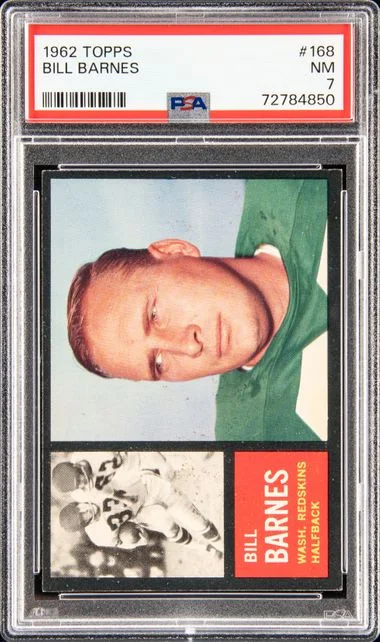 1962 Topps Bill Barnes #168 card image