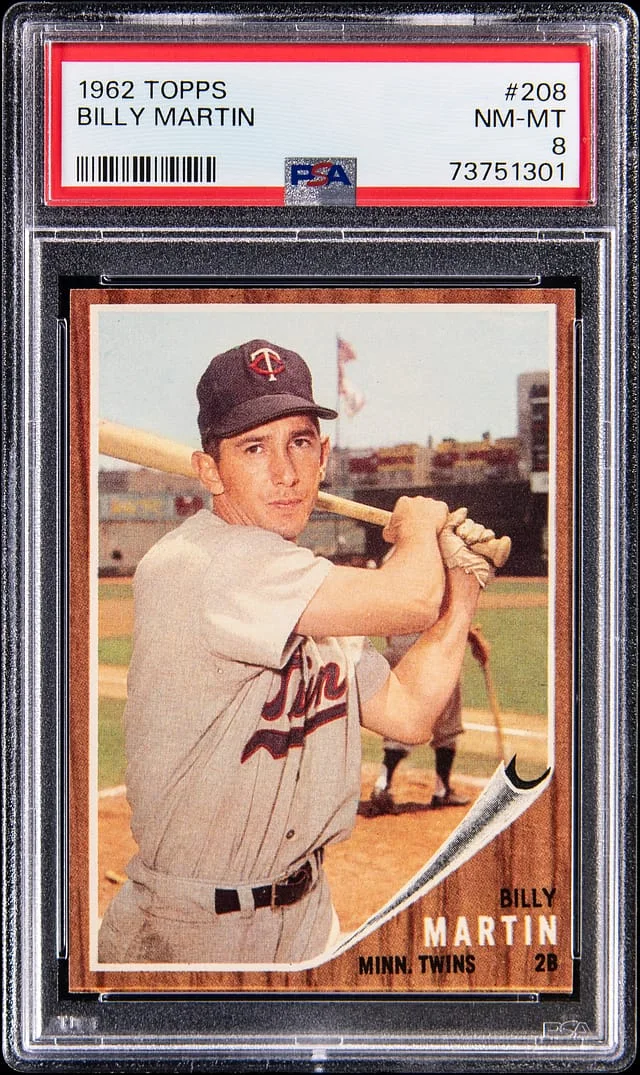 1962 Topps Billy Martin #208 card image