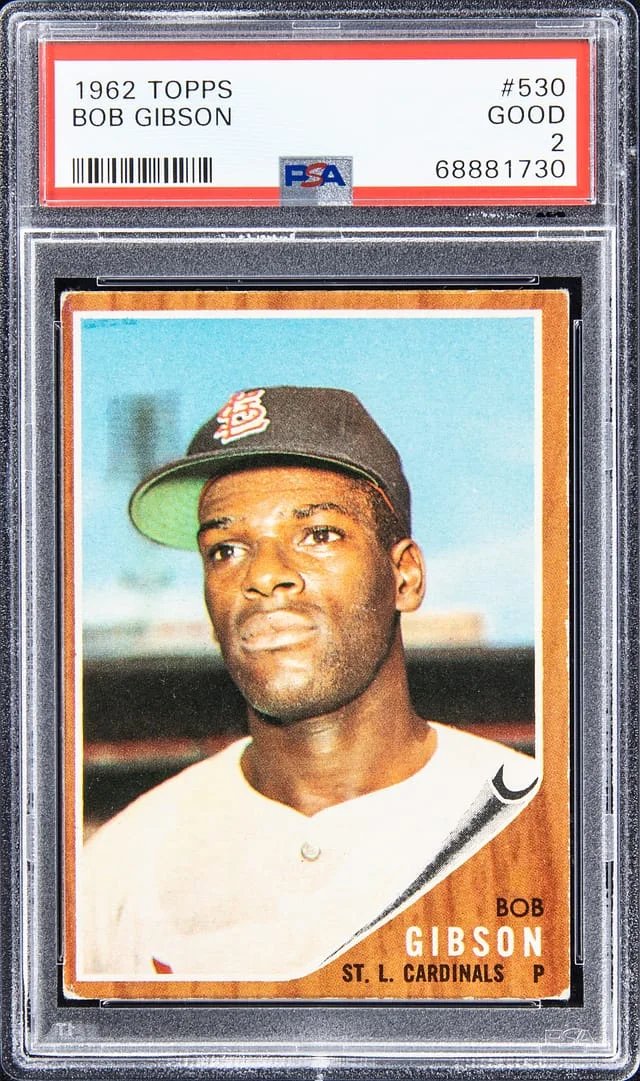 1962 Topps Bob Gibson #530 card image