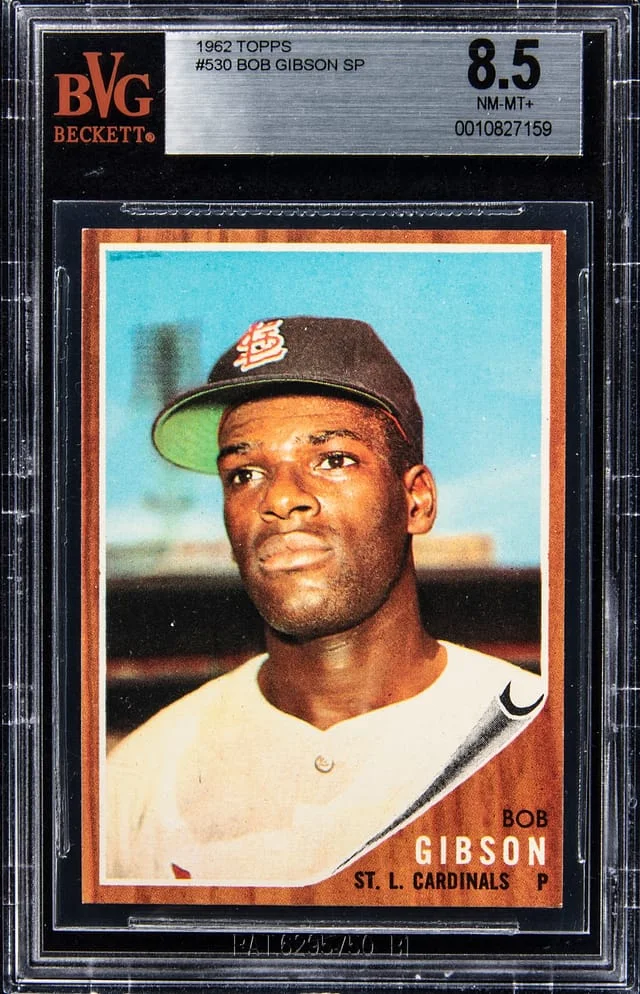 1962 Topps Bob Gibson SP #530 card image