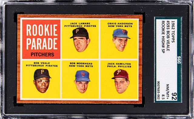 1962 Topps Bob Veale #593 card image