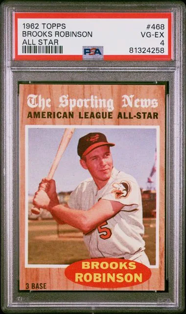 1962 Topps Brooks Robinson All Star #468 card image