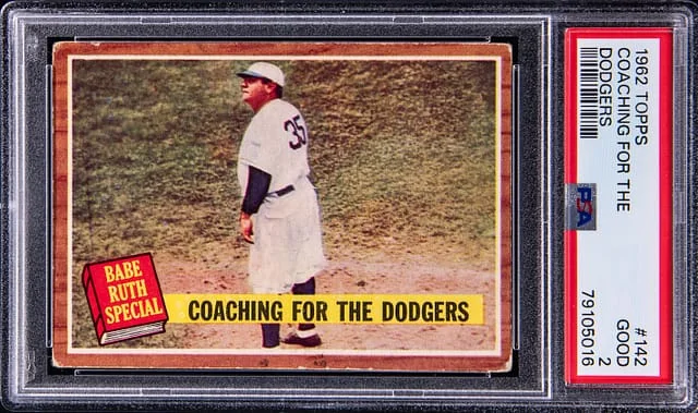 1962 Topps Coaching For The Dodgers #142 card image