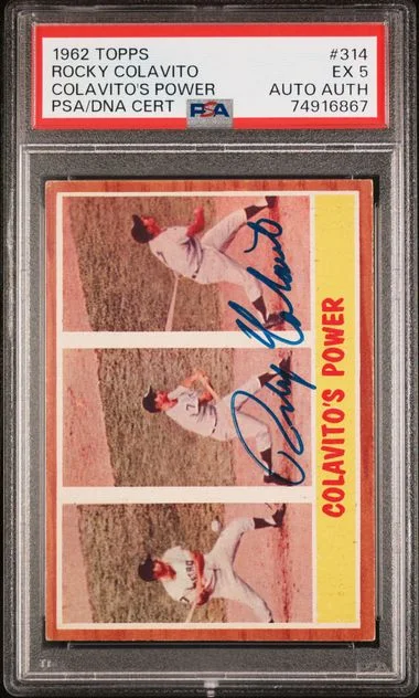 1962 Topps Colavito's Power #314 card image