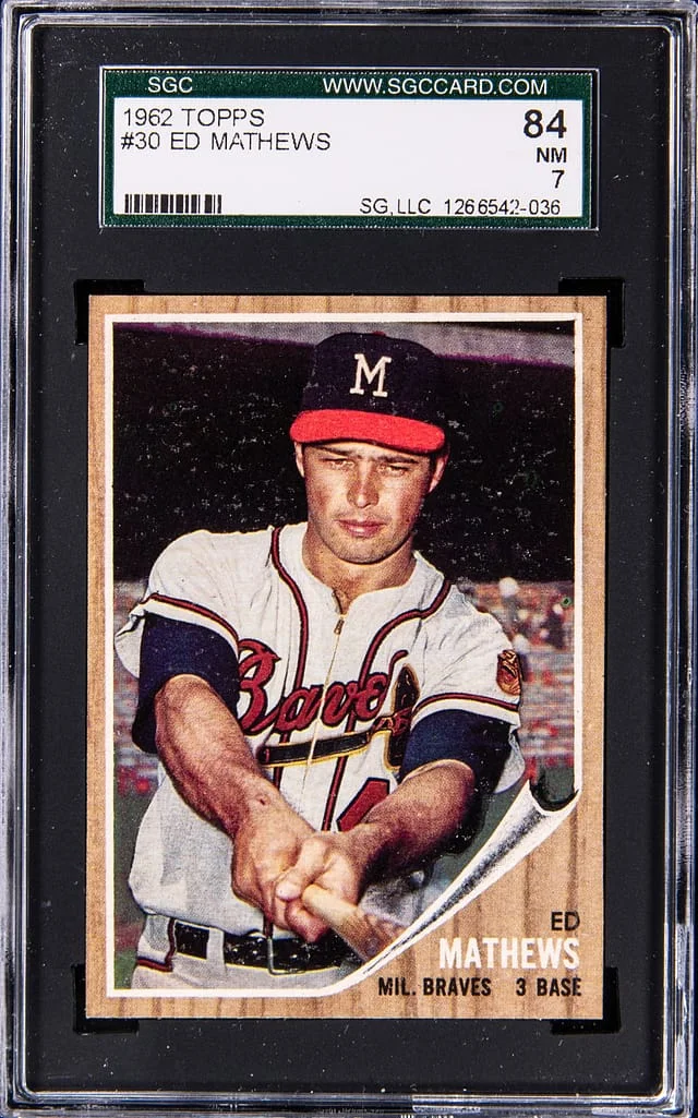 1962 Topps Ed Mathews #30 card image