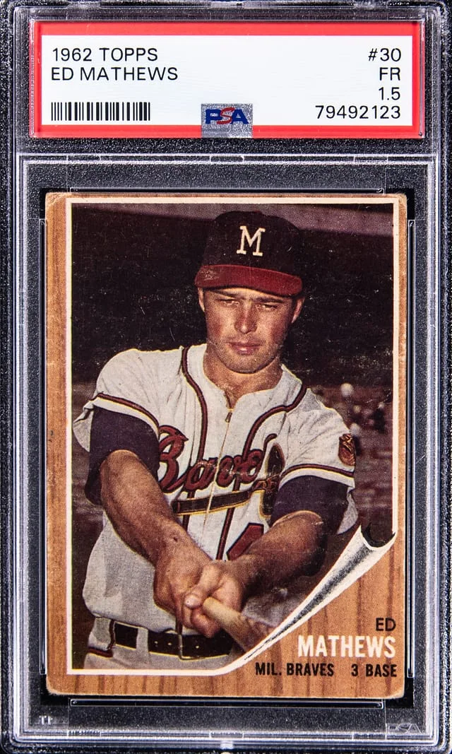 1962 Topps Eddie Mathews #30 card image