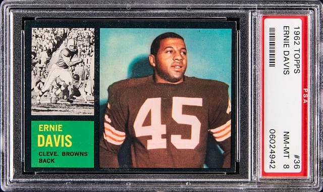 1962 Topps Ernie Davis SP #36 card image