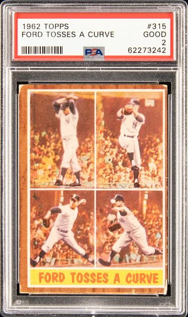 1962 Topps Ford Tosses A Curve #315 card image