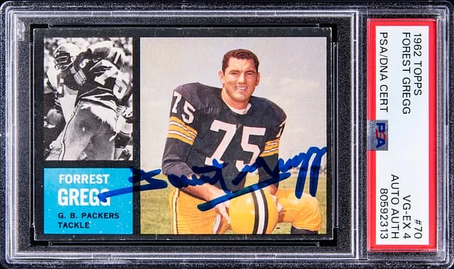 1962 Topps Forrest Gregg #70 card image