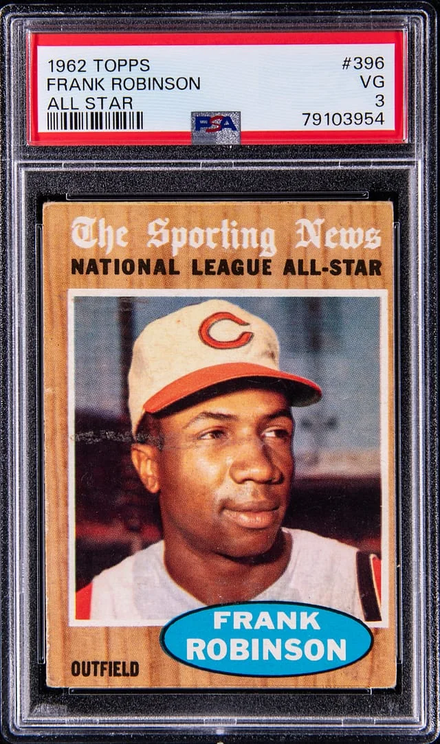 1962 Topps Frank Robinson All Star #396 card image