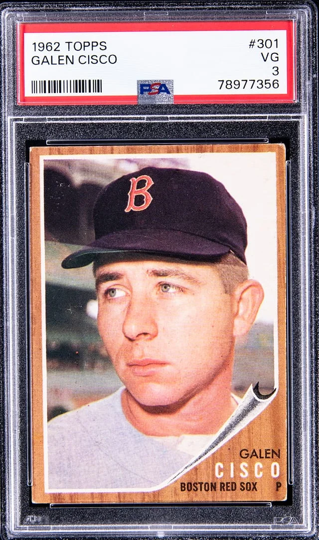1962 Topps Galen Cisco #301 card image