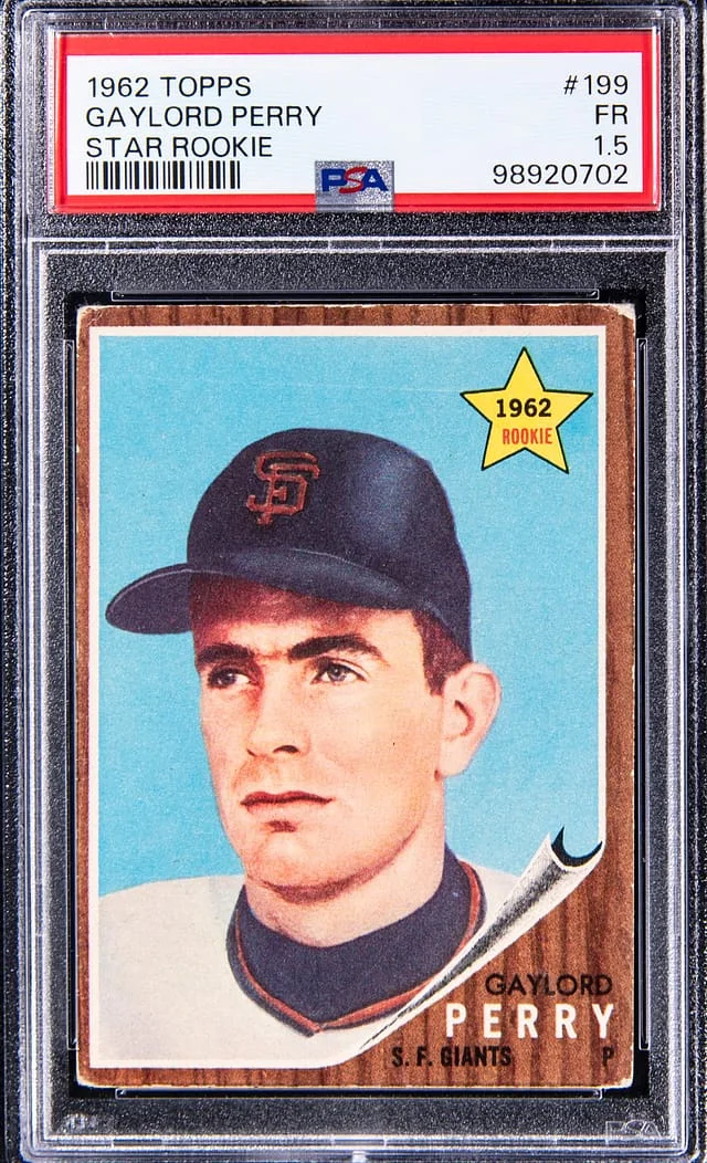 1962 Topps Gaylord Perry Star #199 card image
