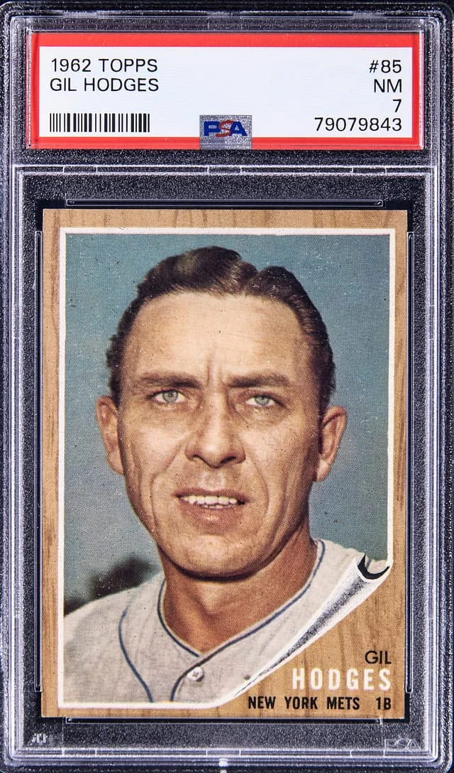 1962 Topps Gil Hodges #85 card image