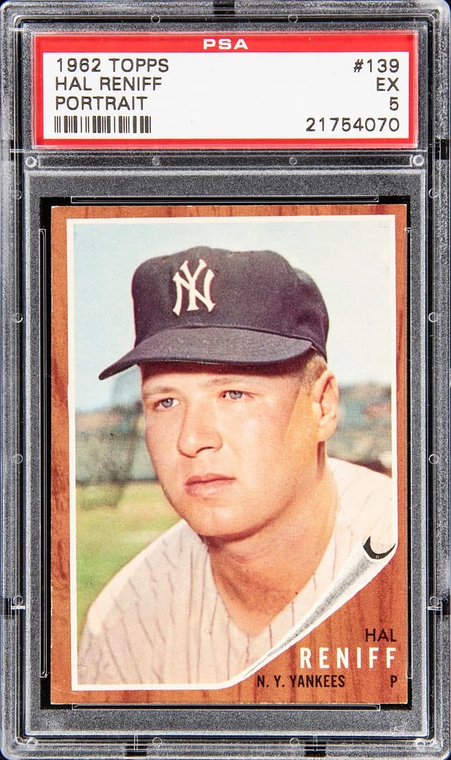 1962 Topps Hal Reniff #139 card image