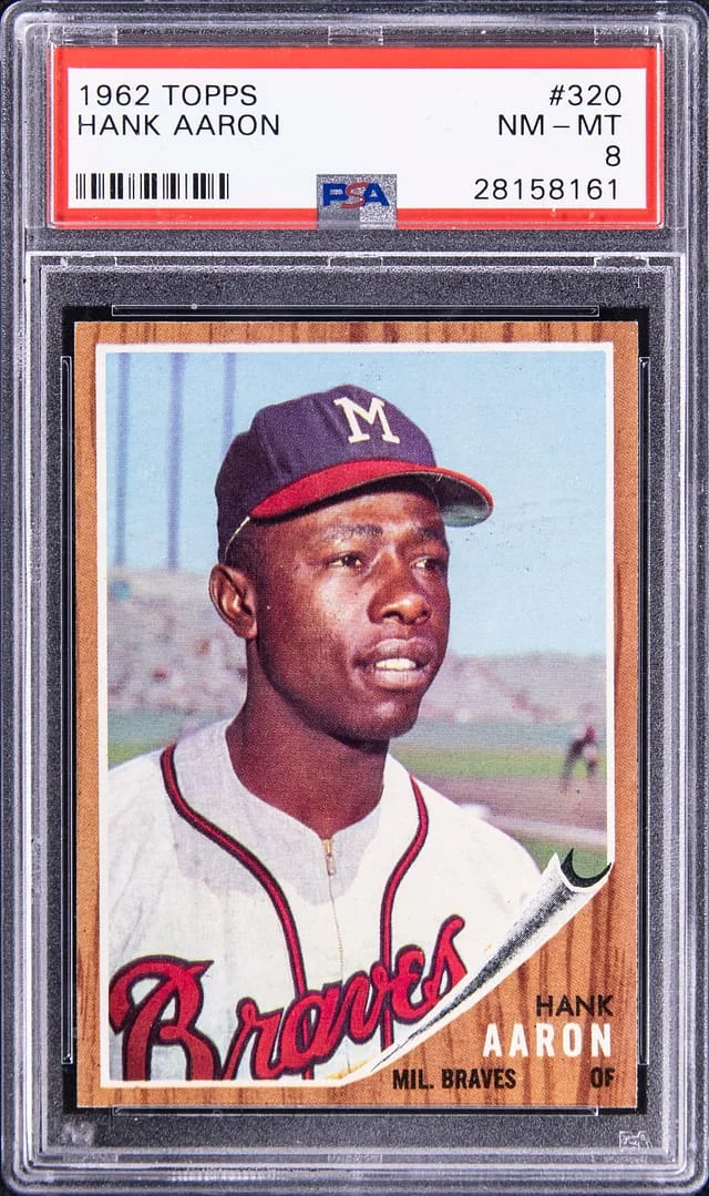 1962 Topps Hank Aaron #320 card image