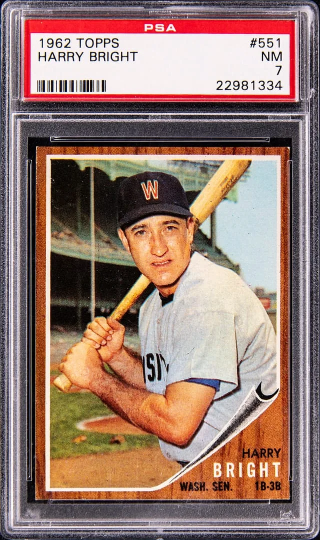 1962 Topps Harry Bright #551 card image