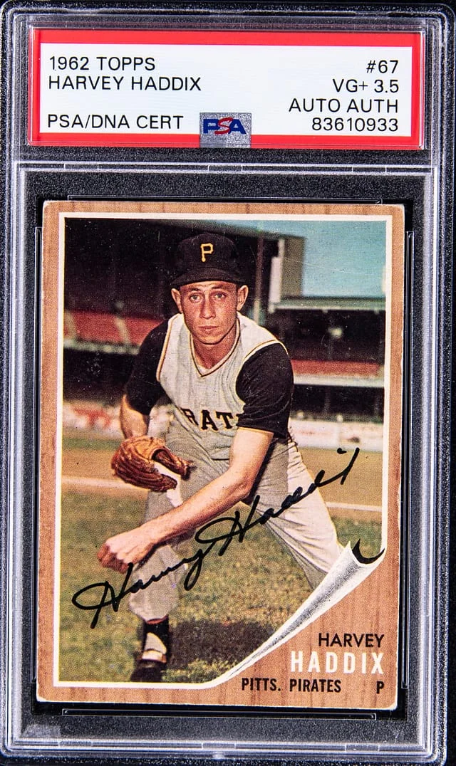 1962 Topps Harvey Haddix #67 card image