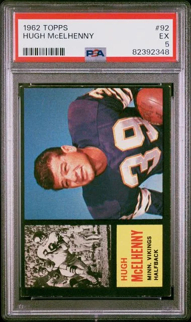 1962 Topps Hugh Mcelhenny #92 card image