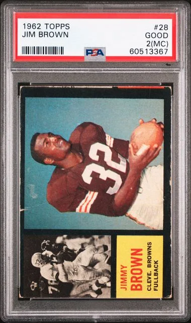 1962 Topps Jim Brown #28 card image