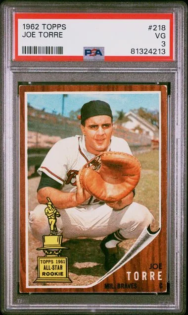 1962 Topps Joe Torre #218 card image