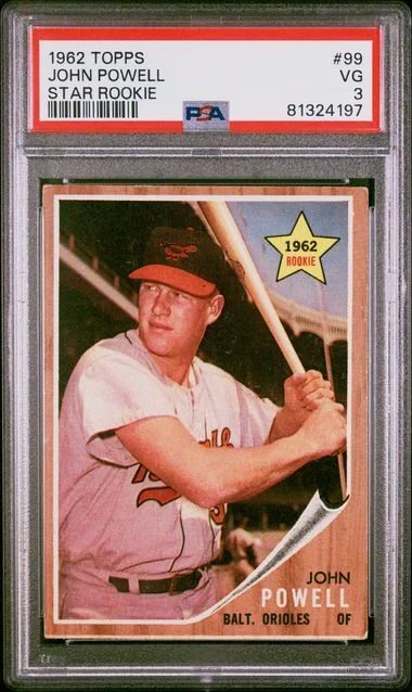 1962 Topps John Powell Star #99 card image