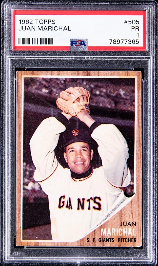 1962 Topps Juan Marichal #505 card image