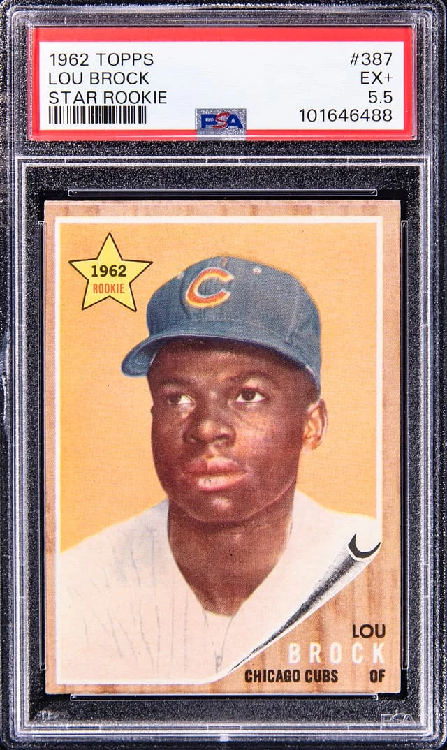 1962 Topps Lou Brock Star #387 card image