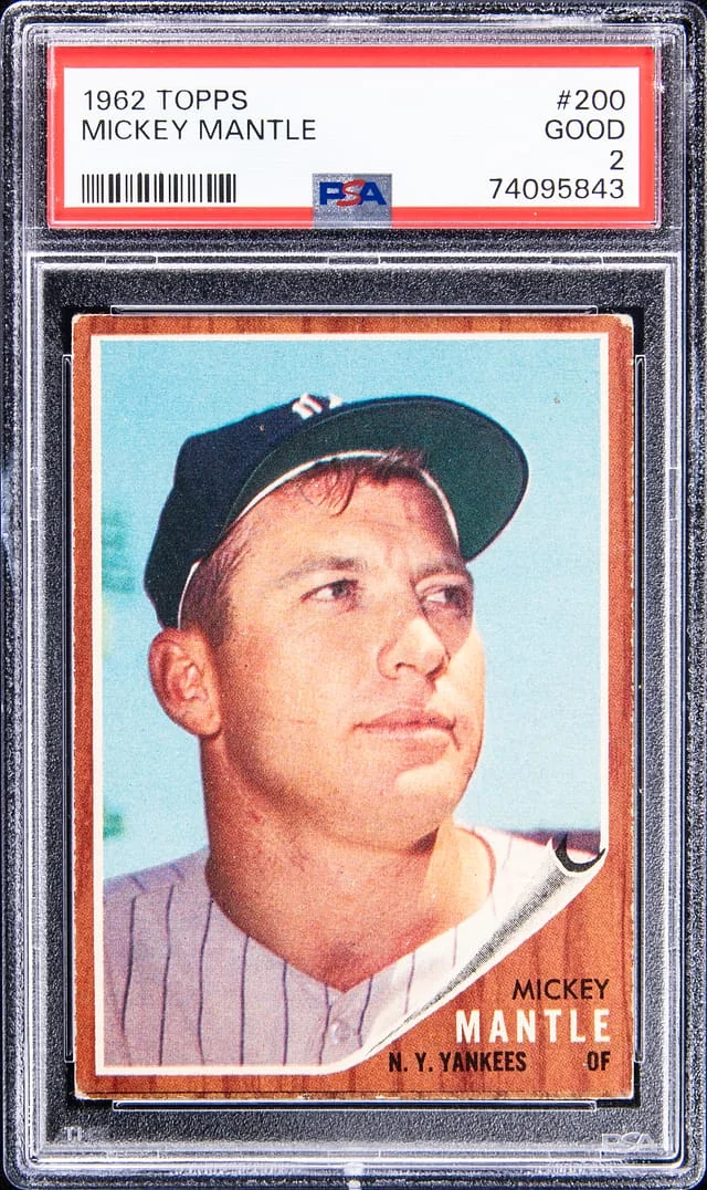 1962 Topps Mickey Mantle #200 card image