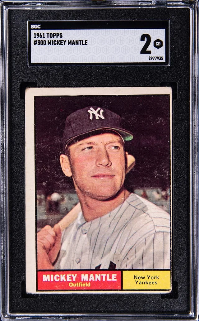 1962 Topps Mickey Mantle #300 card image