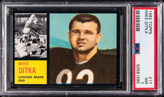 1962 Topps Mike Ditka #17 card image