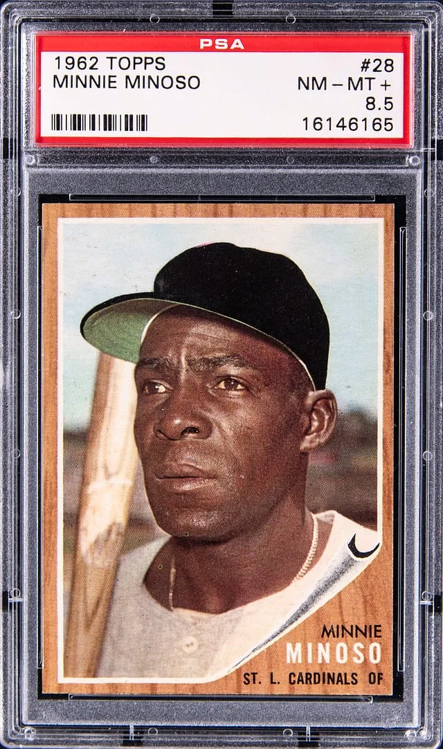 1962 Topps MInnie Minoso #28 card image