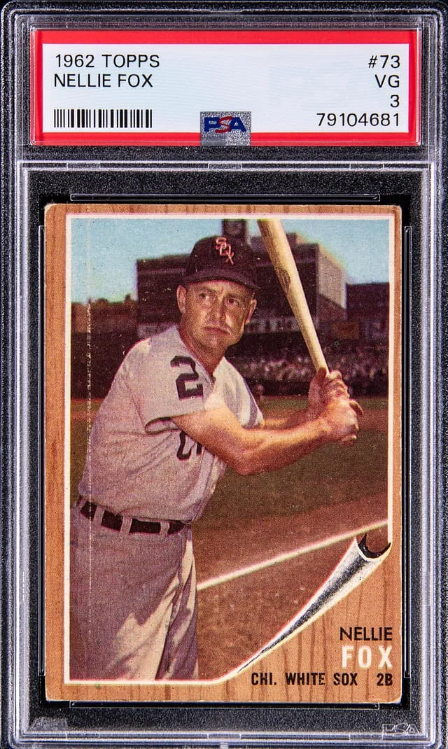 1962 Topps Nellie Fox #73 card image