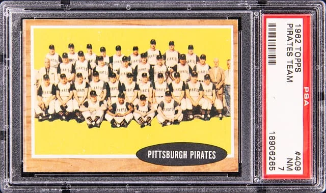 1962 Topps Pirates Team #409 card image