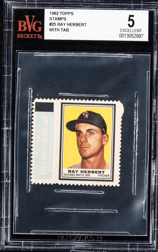 1962 Topps Ray Herbert Stamps #25 card image