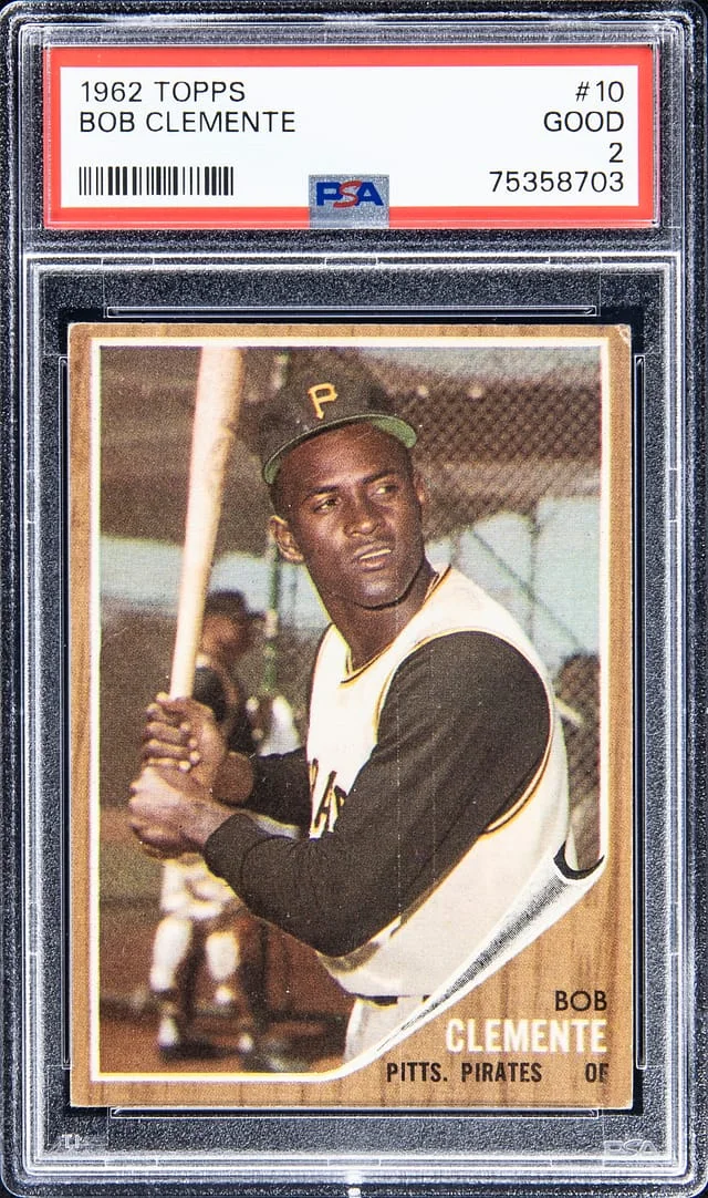 1962 Topps Roberto Clemente #10 card image