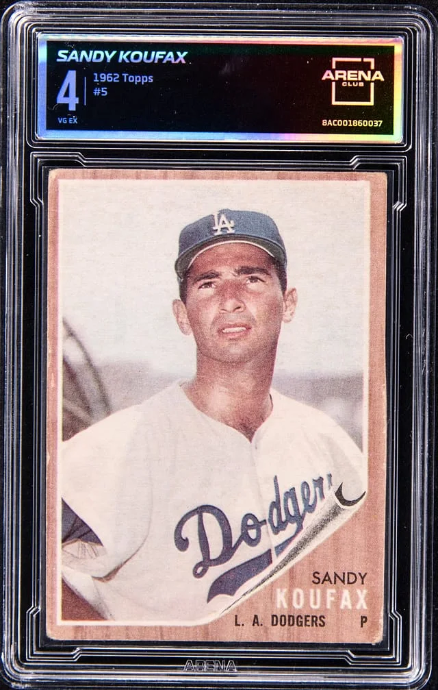 1962 Topps Sandy Koufax - AC VG-EX 4 #5 card image