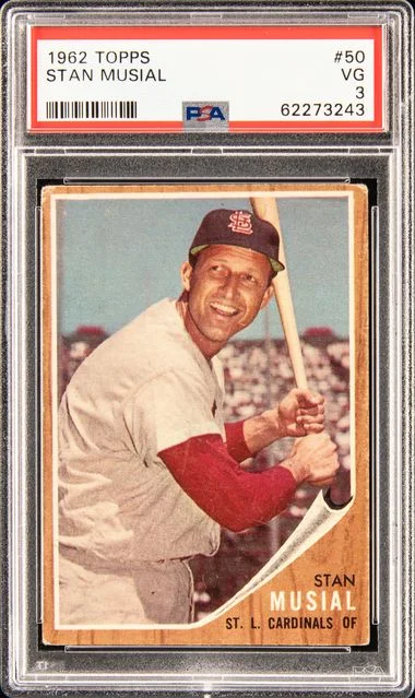 1962 Topps Stan Musial #50 card image